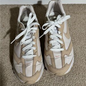 Nike Cream and White Sneakers